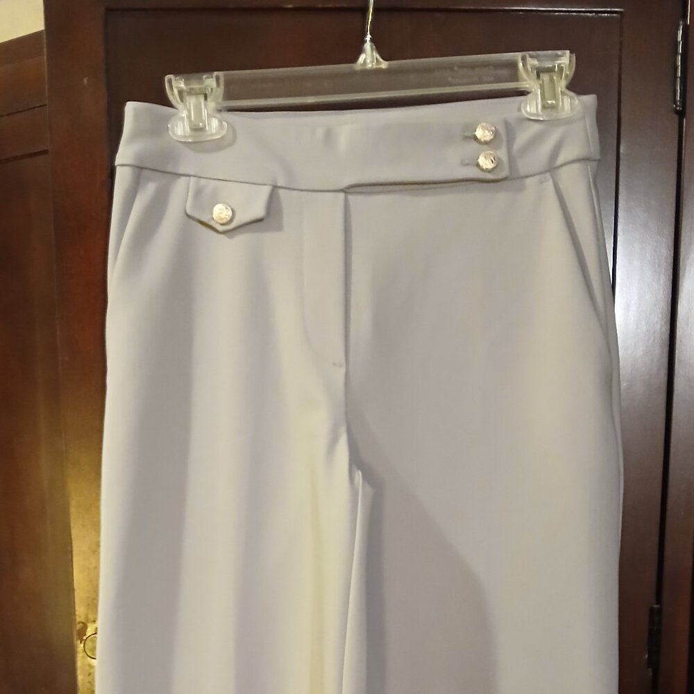 HAVER & BLAIR OF LONDON Grey High-Rise Wide Leg Pants XS - Picture 13 of 14